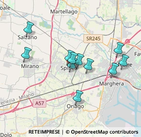 Mappa Via 1º Maggio, 30038 Spinea VE, Italia (3.09636)