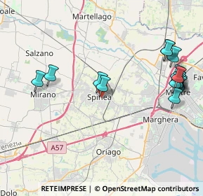 Mappa Via 1º Maggio, 30038 Spinea VE, Italia (4.80125)