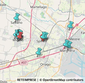 Mappa Via 1º Maggio, 30038 Spinea VE, Italia (4.032)