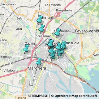 Mappa Via Giovanni Querini, 30172 Venezia VE, Italia (1.04)