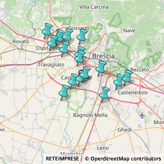 Mappa Via Giuseppe Ungaretti, 25020 Brescia BS, Italia (6.24118)