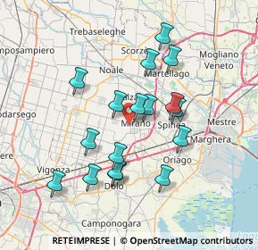 Mappa 30035 Mirano VE, Italia (6.54412)