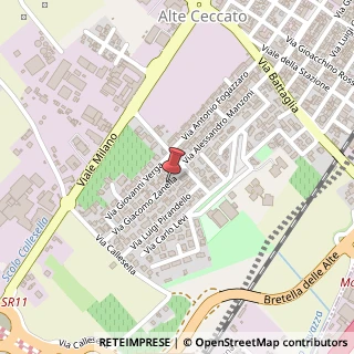 Mappa Via Giacomo Zanella, 4, 36040 Montebello Vicentino, Vicenza (Veneto)