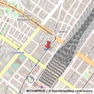 Mappa Via Ponte Seveso,  36, 20125 Milano, Milano (Lombardia)
