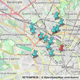 Mappa V.le Certosa V.le Serra, 20149 Milano MI, Italia (1.75944)