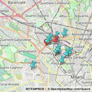 Mappa V.le Certosa V.le Serra, 20149 Milano MI, Italia (1.41417)
