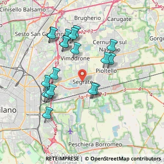 Mappa Via XXV Aprile, 20054 Segrate MI, Italia (3.83947)