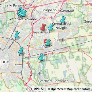 Mappa Via XXV Aprile, 20054 Segrate MI, Italia (4.84636)