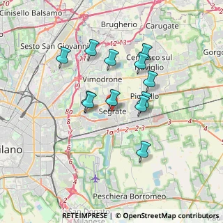 Mappa Via XXV Aprile, 20054 Segrate MI, Italia (3.0275)