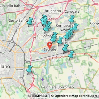 Mappa Via XXV Aprile, 20054 Segrate MI, Italia (3.54889)