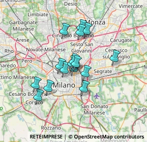 Mappa Via Giulio e Corrado Venini, 20127 Milano MI, Italia (5.13375)