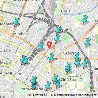 Mappa Via Giulio e Corrado Venini, 20127 Milano MI, Italia (1.3885)