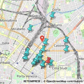 Mappa Via Giulio e Corrado Venini, 20127 Milano MI, Italia (1.1335)