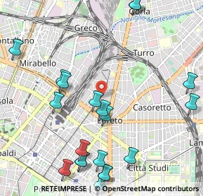 Mappa Via Giulio e Corrado Venini, 20127 Milano MI, Italia (1.332)