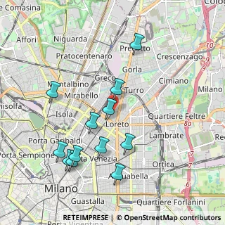 Mappa Via Giulio e Corrado Venini, 20127 Milano MI, Italia (2.02833)