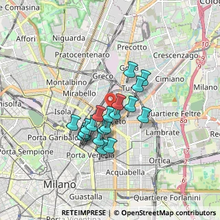 Mappa Via Giulio e Corrado Venini, 20127 Milano MI, Italia (1.329)