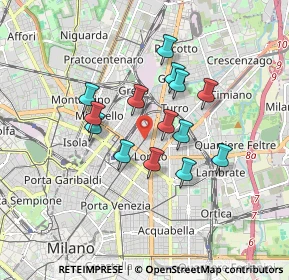 Mappa Via Giulio e Corrado Venini, 20127 Milano MI, Italia (1.37357)
