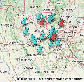 Mappa 20018 Sedriano MI, Italia (10.4845)