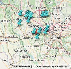 Mappa 20018 Sedriano MI, Italia (12.28941)