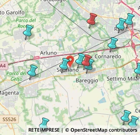Mappa 20018 Sedriano MI, Italia (6.303)