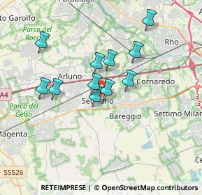 Mappa 20018 Sedriano MI, Italia (2.89273)
