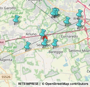 Mappa 20018 Sedriano MI, Italia (4.08364)