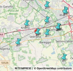 Mappa 20018 Sedriano MI, Italia (4.52818)