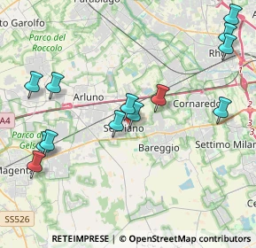 Mappa 20018 Sedriano MI, Italia (4.64)