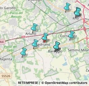 Mappa 20018 Sedriano MI, Italia (4.0575)