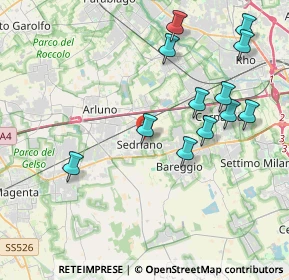 Mappa 20018 Sedriano MI, Italia (4.21583)