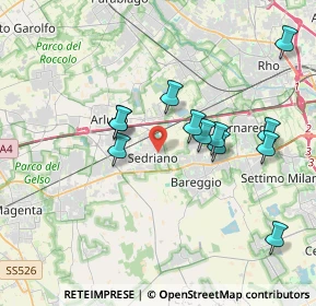 Mappa 20018 Sedriano MI, Italia (3.5725)