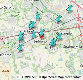 Mappa 20018 Sedriano MI, Italia (3.35385)