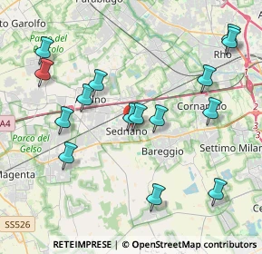 Mappa 20018 Sedriano MI, Italia (4.30467)