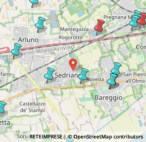 Mappa 20018 Sedriano MI, Italia (3.082)