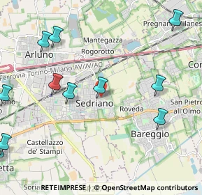 Mappa 20018 Sedriano MI, Italia (2.74545)