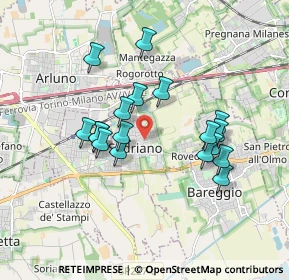 Mappa 20018 Sedriano MI, Italia (1.56667)