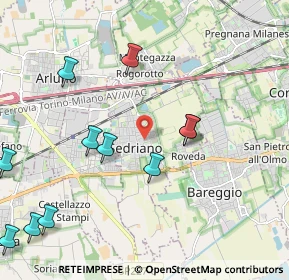 Mappa 20018 Sedriano MI, Italia (2.50182)