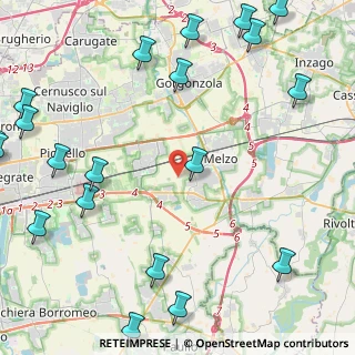 Mappa Via San Pietro, 20066 Melzo MI, Italia (6.5605)