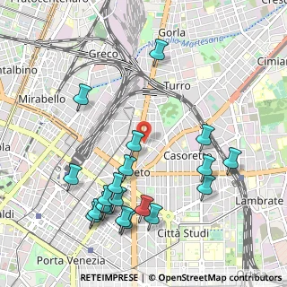 Mappa Via Guido Guinizelli, 20127 Milano MI, Italia (1.166)