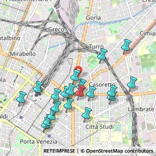 Mappa Via Guido Guinizelli, 20127 Milano MI, Italia (1.087)