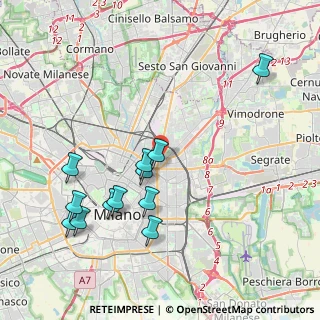 Mappa Via Guido Guinizelli, 20127 Milano MI, Italia (4.22333)