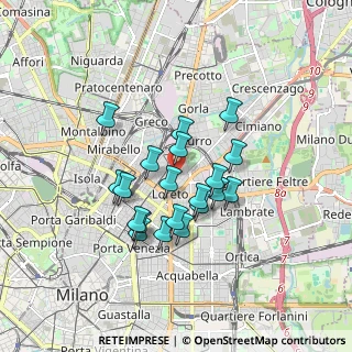 Mappa Via Guido Guinizelli, 20127 Milano MI, Italia (1.377)