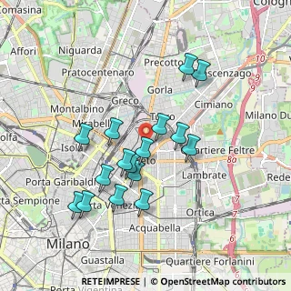 Mappa Via Guido Guinizelli, 20127 Milano MI, Italia (1.6625)