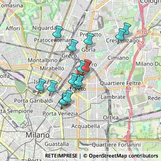 Mappa Via Guido Guinizelli, 20127 Milano MI, Italia (1.57333)