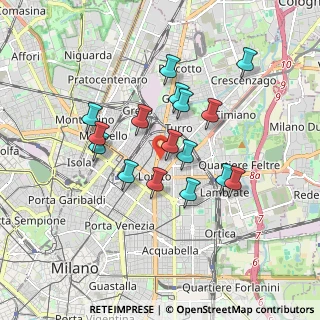 Mappa Via Guido Guinizelli, 20127 Milano MI, Italia (1.50813)