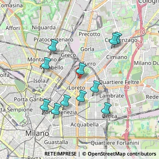 Mappa Via Guido Guinizelli, 20127 Milano MI, Italia (1.93182)