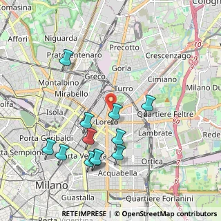 Mappa Via Guido Guinizelli, 20127 Milano MI, Italia (2.07583)