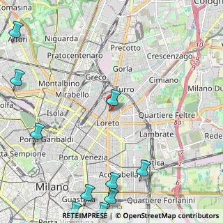 Mappa Via Guido Guinizelli, 20127 Milano MI, Italia (3.56545)