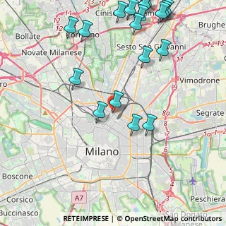 Mappa Via Emanuele Muzio, 20124 Milano MI, Italia (5.7185)