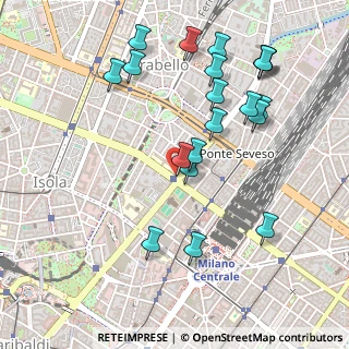 Mappa Via Emanuele Muzio, 20124 Milano MI, Italia (0.5355)